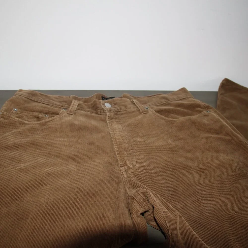 Banana Republic Made in Italy Vintage Jeans Brown Cotton Corduroy Pants Men 36R - Picture 13 of 16